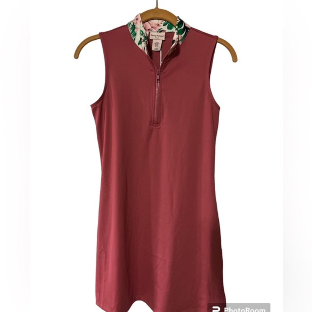 TOMMY BAHAMA Women's 1/4 Zip Stand Collar Golf Dress NWT No Shorts Size XS‎